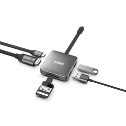 Hub USB Urban Factory HUB USB-C 5 EN 1 100 W