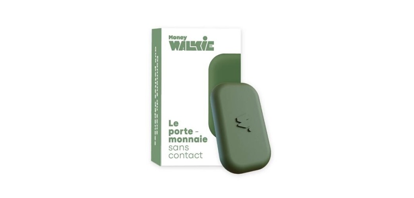 Terminal de paiement Money Walkie POP - Porte monnaie sans contact Vert Kaki