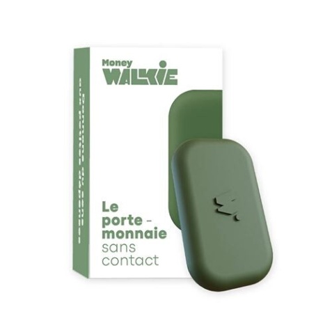 Terminal de paiement Money Walkie POP - Porte monnaie sans contact Vert Kaki