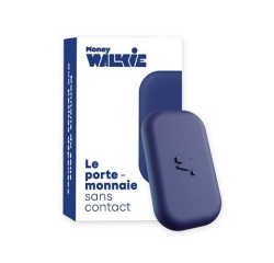 Terminal de paiement Money Walkie POP - Porte monnaie sans contact Bleu Marine