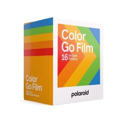 Papier photo instantané Polaroid Films couleur pour Polaroid Go - Cadre blanc - 16 photos