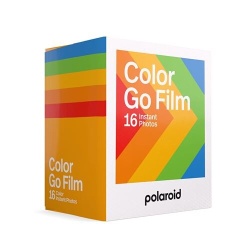 Papier photo instantané Polaroid Films couleur pour Polaroid Go - Cadre blanc - 16 photos