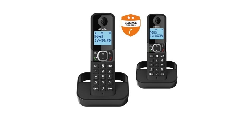 Téléphone sans fil Alcatel F 860 DUO NOIR
