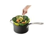 Accessoire de cuisine Joseph Joseph Bloom - Panier vapeur pliable et anti-rayures - vert
