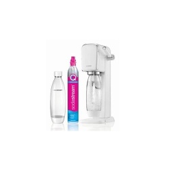 Machine à soda et eau gazeuse Sodastream Machine ART Blanche + 1 bouteille 1L compatible Lave-vaisselle