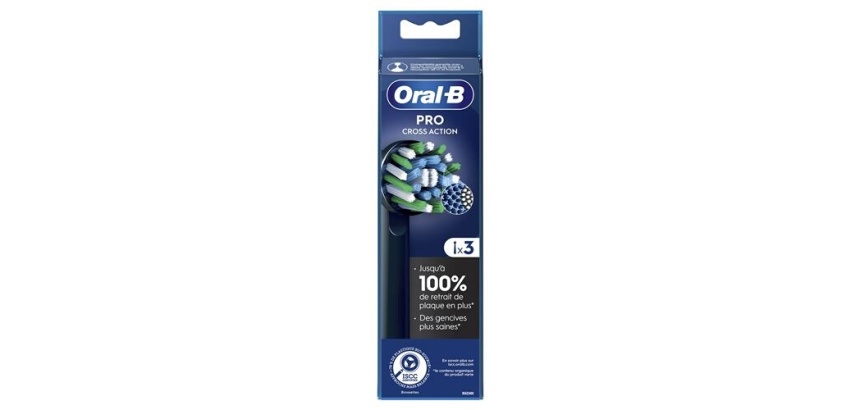Brossette dentaire Oral B PRO CROSS ACTION BLACK X3