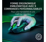 Souris Razer Souris gaming sans fil RAZER BASILISK V3 X HYPERSPEED - 9 boutons programmables - capteur optique 18000 dpi - retroeclairage Razer Chroma RGB