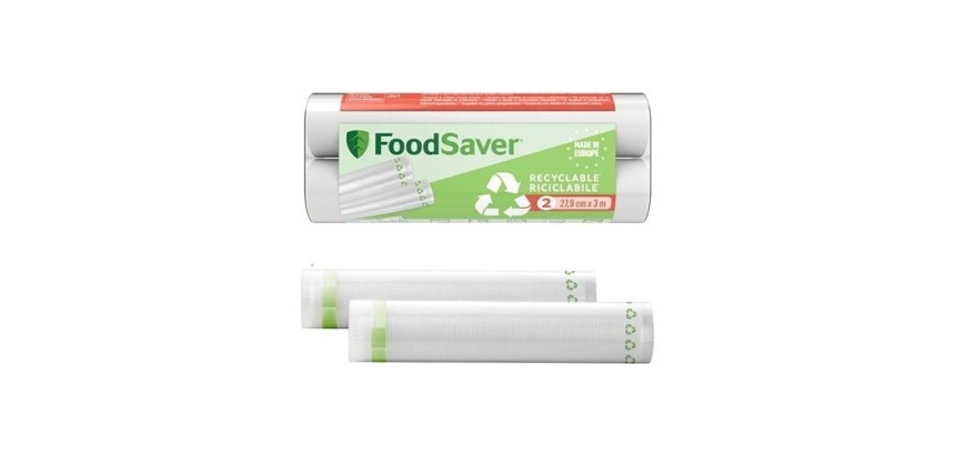 Conservation des aliments Foodsaver Pack de 2 rouleaux de mise sous vide recyclables (28cm x 3m) FSRE2802X01