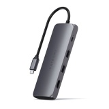 Hub USB Satechi HUB USB-C 4 EN 1 AVEC EMPLACEMENT POUR SSD GRIS