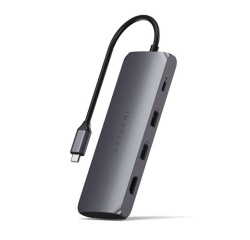Hub USB Satechi HUB USB-C 4 EN 1 AVEC EMPLACEMENT POUR SSD GRIS