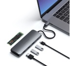 Hub USB Satechi HUB USB-C 4 EN 1 AVEC EMPLACEMENT POUR SSD GRIS