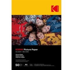 Papier d'impression Kodak 25 feuilles de papier photo 180gsm, brillant, Format A4