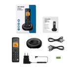 Téléphone sans fil Alcatel Solo E260 Noir avec Repondeur et Fonction Blocage des Appels Publicitaires