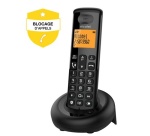 Téléphone sans fil Alcatel Solo E260 Noir avec Fonction Blocage des Appels Publicitaires