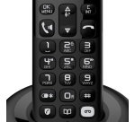 Téléphone sans fil Alcatel Solo E260 Noir avec Fonction Blocage des Appels Publicitaires
