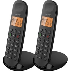 Téléphone sans fil Logicom ILOA 250 DUO Black SANS REPONDEUR