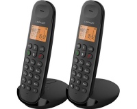 Téléphone répondeur sans fil Logicom ILOA 255T DUO Black