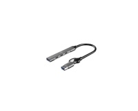 Adaptateur et convertisseur Mobility Lab HUB USB-C ULTRA SLIM + ADAPTATEUR USB-C FEMELLE /USB-A MALE AVEC 1 PORT USB-A 3.0 et 3 PORTS USB-C