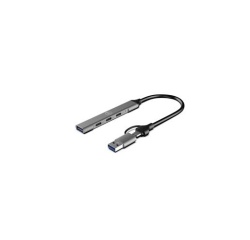 Adaptateur et convertisseur Mobility Lab HUB USB-C ULTRA SLIM + ADAPTATEUR USB-C FEMELLE /USB-A MALE AVEC 1 PORT USB-A 3.0 et 3 PORTS USB-C