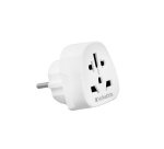 Prises, multiprises et accessoires électriques Verbatim Adaptateur de voyage WTEU-02 prise Monde vers Europe