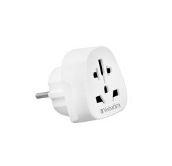 Prises, multiprises et accessoires électriques Verbatim Adaptateur de voyage WTEU-02 prise Monde vers Europe