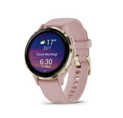 Montre connectée Garmin Venu 3S, Soft Gold avec bracelet rose