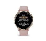 Montre connectée Garmin Venu 3S, Soft Gold avec bracelet rose