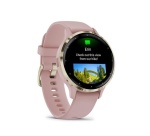 Montre connectée Garmin Venu 3S, Soft Gold avec bracelet rose