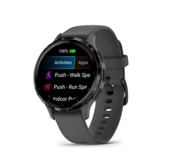 Montre connectée Garmin Venu 3S, Gray avec bracelet gris fonce