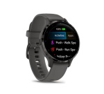 Montre connectée Garmin Venu 3S, Gray avec bracelet gris fonce