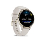 Montre connectée Garmin Venu 3S, Soft Gold avec bracelet ivoire