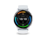 Montre connectée Garmin Venu 3, Silver avec bracelet blanc