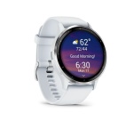 Montre connectée Garmin Venu 3, Silver avec bracelet blanc