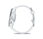 Montre connectée Garmin Venu 3, Silver avec bracelet blanc