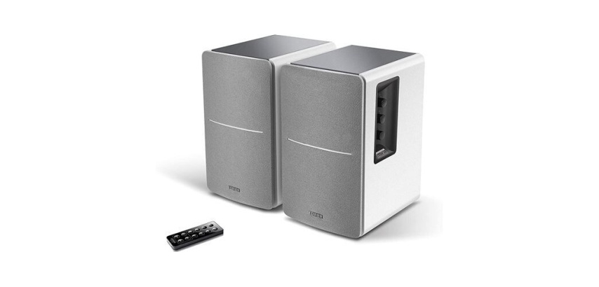 Enceinte connectée Hifi Edifier R1280DB Blanc/Argent vendues par paire