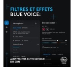 Microphone Logitech G Yeti GX gaming RVB dynamique avec LIGHTSYNC, USB