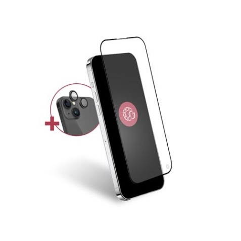 Protection d'écran pour smartphone Forceglass Pack caméra lens + verre trempé iPhone 15 Plus
