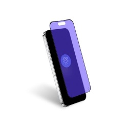 Protection d'écran pour smartphone Forceglass Verre trempé anti lumière bleue iPhone 15 Pro