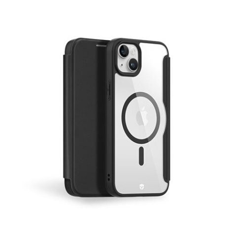 Coque et étui téléphone mobile Forcecase Folio Magsafe IP15 Plus Noir