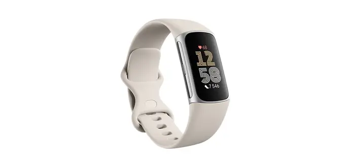 Bracelets connectés Fitbit Charge 6 Porcelaine et Argent