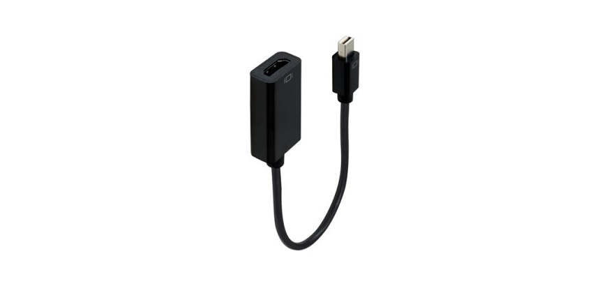 Câbles vidéo Accsup ADAPTATEUR MINI DISPLAY PORT VERS HDMI 20 CM NOIR