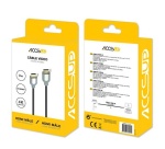 Accessoire TV vidéo Accsup CABLE HDMI 2.0 ULTRA HD 4K AVEC ETHERNET 3M NOIR
