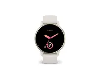 Montre connectée Garmin Vivoactive 5, Cream Gold avec bracelet ivoire