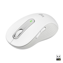 Souris Logitech Sans Fil Grande Taille Signature M650 L Silencieuse, Bluetooth- Blanc