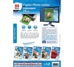 Papier d'impression Micro Appli Pack de 25 feuilles Papier Photo Satiné A4
