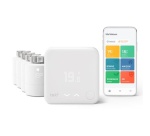 Thermostat connecté Tado Thermostat Intelligent Filaire - Kit de demarrage V3+ et 4 tetes thermostatiques