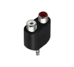 Câble et Connectique Accsup ADAPTATEUR JACK 3,5 STEREO MALE / 2 X RCA FEMELLE