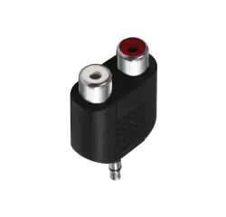 Câble et Connectique Accsup ADAPTATEUR JACK 3,5 STEREO MALE / 2 X RCA FEMELLE