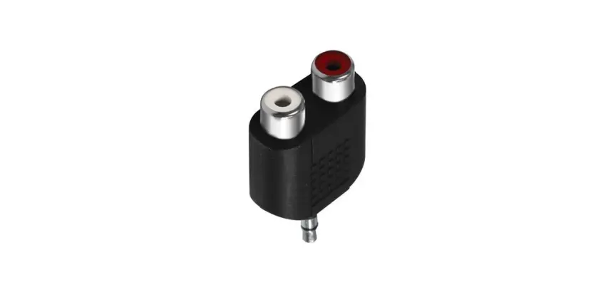Câble et Connectique Accsup ADAPTATEUR JACK 3,5 STEREO MALE / 2 X RCA FEMELLE