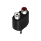 Câble et Connectique Accsup ADAPTATEUR JACK 3,5 STEREO MALE / 2 X RCA FEMELLE